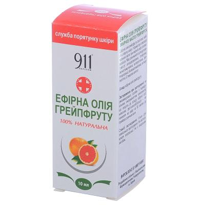 911 масло эфирное Грейпфрут по 10 мл во флак.