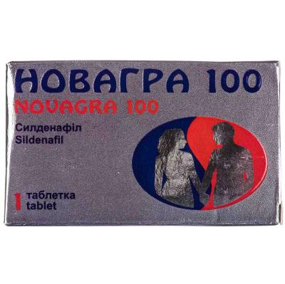 Новагра 100 таблетки, п/плен. обол. по 100 мг №1