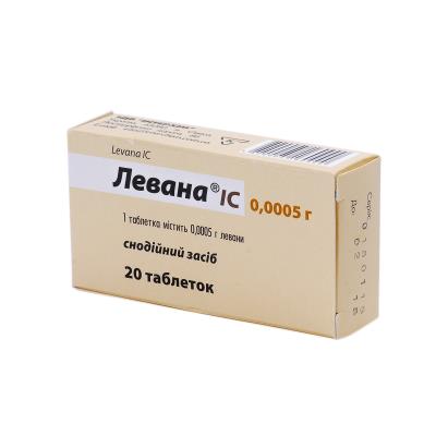 Левана IC таблетки по 0.5 мг №20 (10х2)
