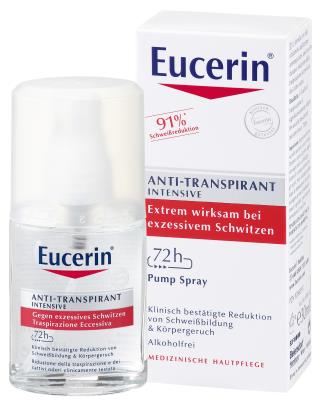 Антиперспирант-спрей Eucerin Deo 72 часа защиты от избыточного потоотделения, 30 мл