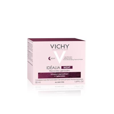 Гель-бальзам для лица Vichy Idealia ночной, восстанавливающий, для всех типов кожи, 50 мл