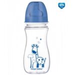 Бутылочка антиколиковая Canpol Babies EasyStart “Цветные зверушки” 35/204 с широким отверстием, 300 мл