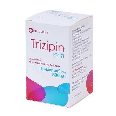 Тризипин лонг таблетки прол./д. по 500 мг №28 в бан.
