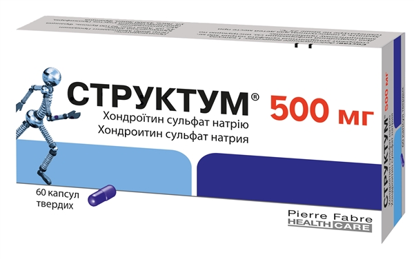 Структум капсулы тв. по 500 мг №60 (20х3)