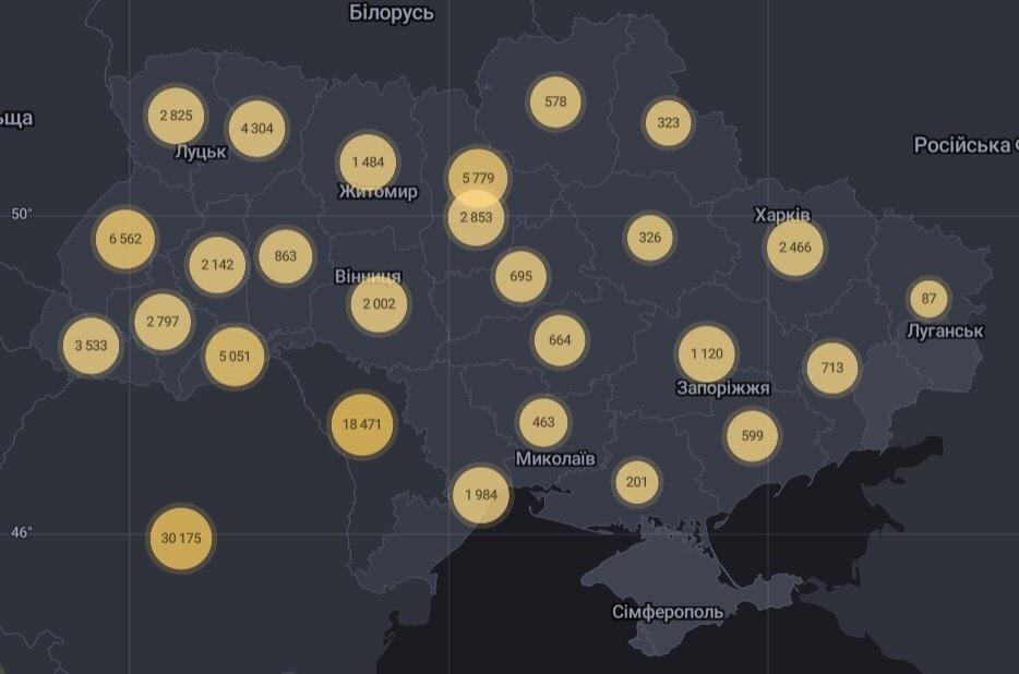 Коронавирус в Украине: 810 человек заболели, 665 — выздоровели, 21 умерли