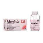 Манинил 3,5 таблетки по 3.5 мг №120 во флак.