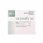 Метамин SR таблетки прол./д. по 500 мг №30 (15х2)