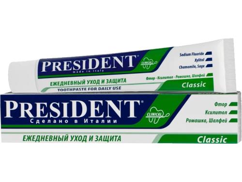 Зубная паста President Clinical Classic, 75 мл