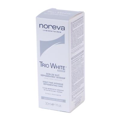 NOREVA TRIO WHITE средство д/лица от пигмент. пятен ночн. по 30 мл в тубах