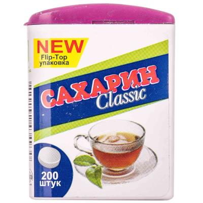 САХАРИН CLASSIK FLIP-TOP таблетки по 0.1 г №200 в бан.