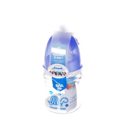 CANPOL EASY START бутылочка д/кормления пластик. антиколик. с широк. отвор. по 120 мл 35/205