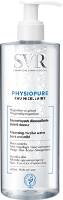 Мицеллярная вода SVR Physiopure, для всех типов кожи, в том числе чувствительной, 400 мл
