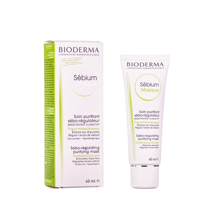 BIODERMA SEBIUM маска д/лица очищающая д/жирн./комб. кожи по 40 мл в тубах