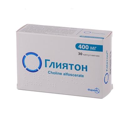 Глиятон капсулы мягк. по 400 мг №30 (10х3)