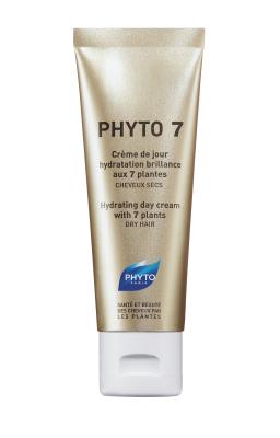 Крем для волос Phyto 7 дневной, увлажнение и блеск для сухих волос, 50 мл