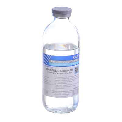 Рефордез-Новофарм раствор д/инф. 6 % по 200 мл в бутыл.