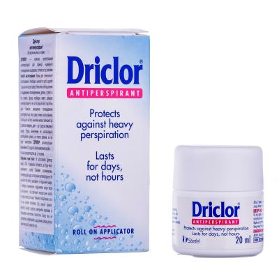 Дезодорант-антиперспирант Driclor от повышенного потоотделения, 20 мл