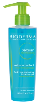 Гель для лица Bioderma Sebium очищающий для жирной и комбинированной кожи, 200 мл
