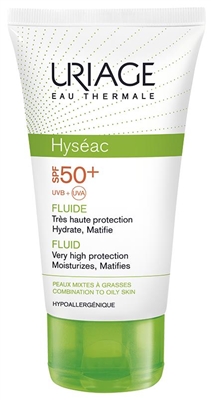 Флюид солнцезащитный Uriage Hyseac для лица, SPF 50+, 50 мл