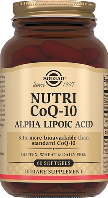 Solgar Нутрикоэнзим Q10 с альфа-липоевой кислотой, 60 капсул