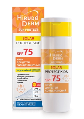 Крем солнцезащитный Hirudo Derm Sun Protect Kids, для детей, SPF 75, 150 мл
