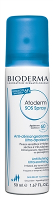 Спрей Bioderma Atoderm SOS для лица и тела, для сухой и очень сухой кожи, 50 мл