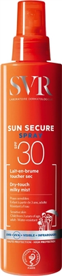 Спрей солнцезащитный SVR Sun Secure для лица и тела, SPF30+, 200 мл