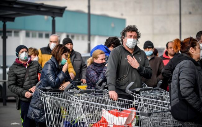 В Италии продолжает расти количество жертв корронавируса
