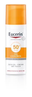 Гель-крем солнцезащитный Eucerin Sun Oil Control для лица с матирующим эффектом, SPF 50+, 50 мл