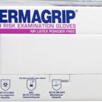 Перчатки смотровые Dermagrip High Risk латексные без пудры нестерильные, размер L, пара