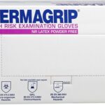 Перчатки смотровые Dermagrip High Risk латексные без пудры нестерильные, размер M, пара