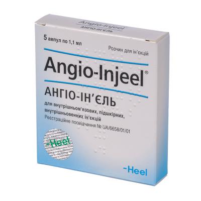 Ангио-инъель раствор д/ин. по 1.1 мл №5 в амп.
