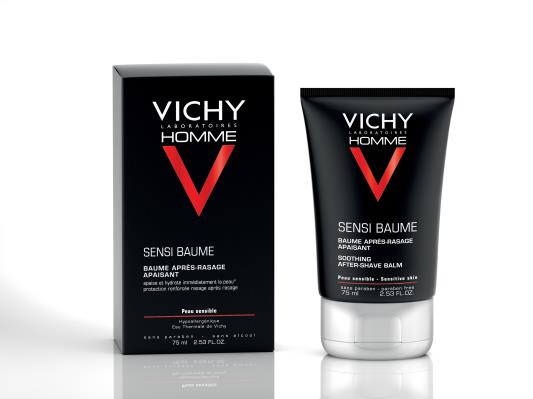 Бальзам Vichy Homme для чувствительной кожи, от раздражений после бритья, 75 мл