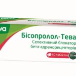 Бисопролол-Тева таблетки по 10 мг №50 (10х5)