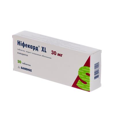 Нифекард XL таблетки, п/плен. обол. по 30 мг №30 (10х3)