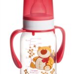 Бутылочка Canpol Babies “Цветная ферма” BRA Free 11/823 с рисунком и ручкой , 120 мл