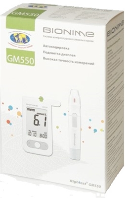 Глюкометр Bionime Rightest GM 550