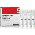 Милдрокард-Н раствор д/ин. 100 мг/мл по 5 мл №10 в амп.