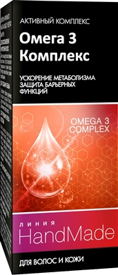 Активный компонент Pharma Group Laboratories Линия Handmade Омега 3 Комплекс для усиления действия шампуней и бальзамов, 5 мл