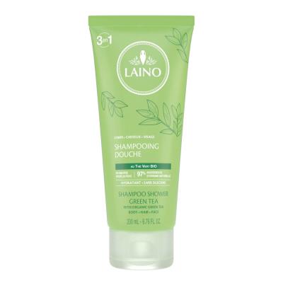 Очищающее средство для тела, волос и лица Laino Green tea 3-in-1 Зеленый чай, 200 мл