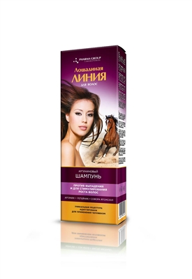 Шампунь Pharma Group Laboratories Лошадиная Линия Аргининовый, против выпадения и для стимулирования роста волос, 200 мл