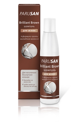 Шампунь Parusan Brilliant Brown для женщин с формулой против выпадения волос, 200 мл