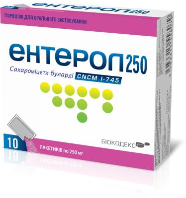 Энтерол 250 порошок д/ор. прим. по 250 мг №10 в пак.