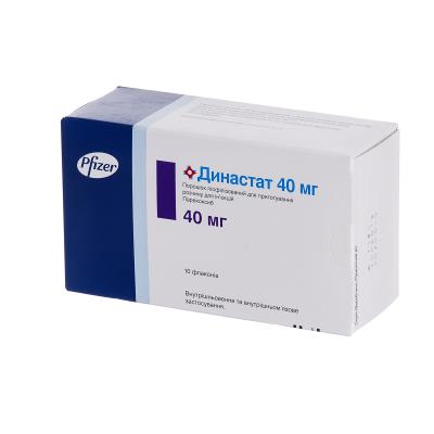 Династат лиофилизат для р-ра д/ин. по 40 мг №10 во флак.