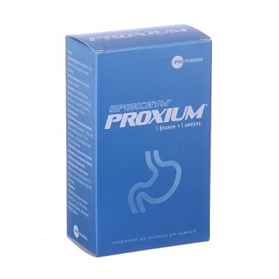 Проксиум лиофилизат для р-ра д/ин. по 40 мг №1 во флак. с р-лем