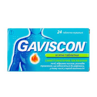 Гавискон мятные таблетки таблетки жев. №24 (8х3)