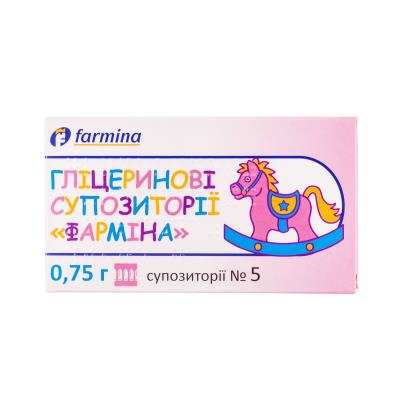 Глицериновые суппозитории "Фармина" суппозитории по 0.75 г №5