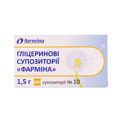 Глицериновые суппозитории "Фармина" суппозитории по 1.5 г №10 (5х2)