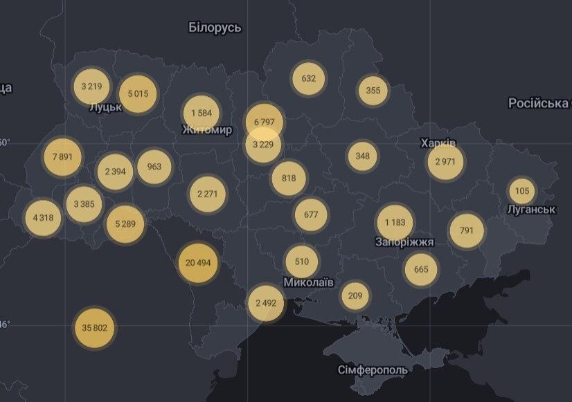 Коронавирус в Украине: 847 человек заболели, 756 — выздоровели, 21 умерли