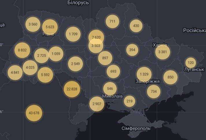 Количество больных COVID-19 выросло в 18 областях Украины и в Киеве